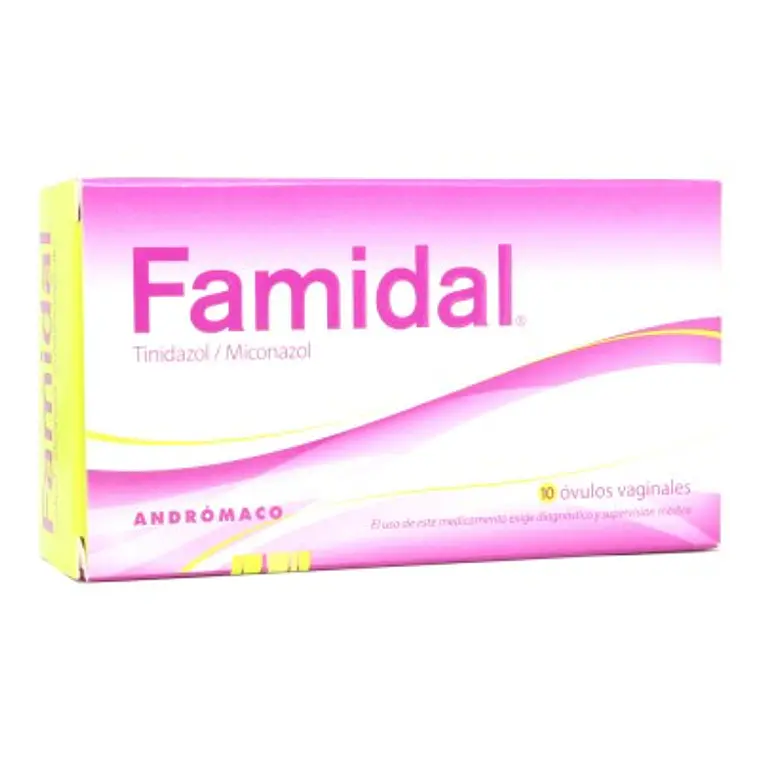 Famidal Miconazol Tinidazol 10 Óvulos vaginales. 1