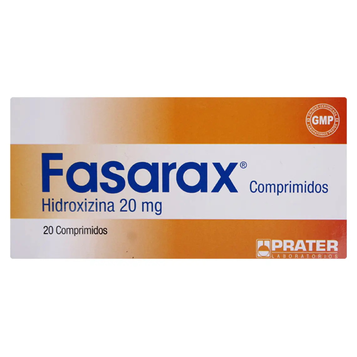 Fasarax Hidroxina 20 mg 20 Comprimidos. 1