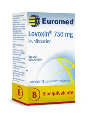Levoxin (B) Levofloxacino 750 mg 10 Comprimidos.