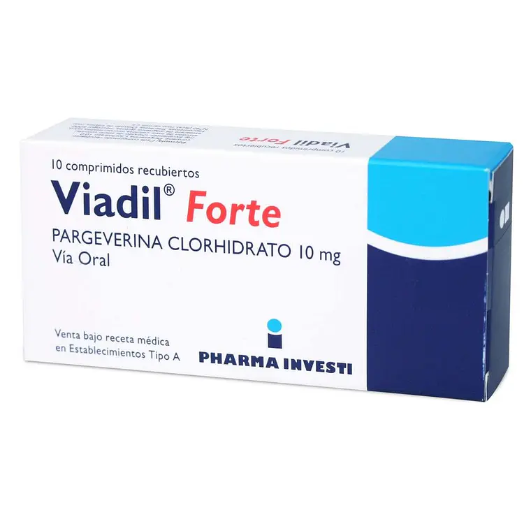Viadil Forte Pargeverina 10 mg 10 Comprimidos. 1