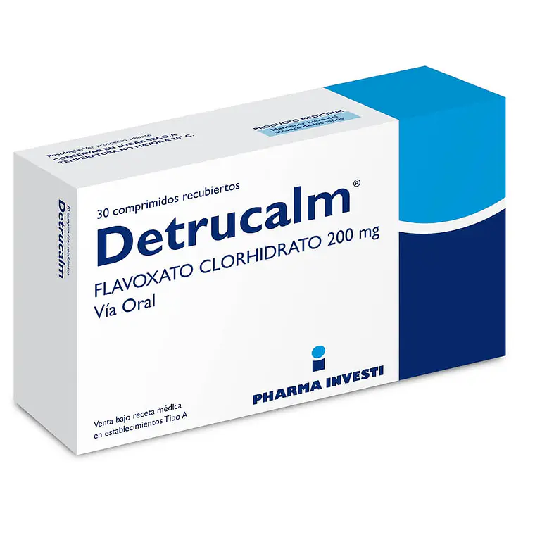 Detrucalm Flavoxato 200 mg 30 Comprimidos. 1