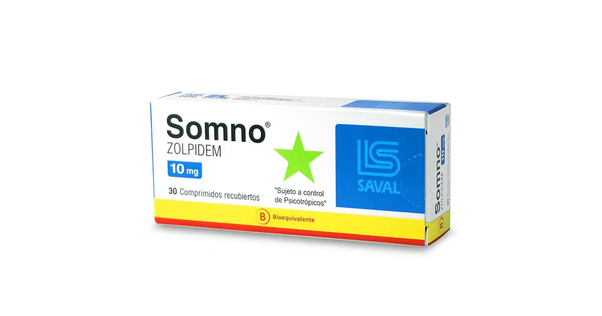 Somno (B) Zolpidem 10 mg 30 Comprimidos Recubiertos. (Dis...