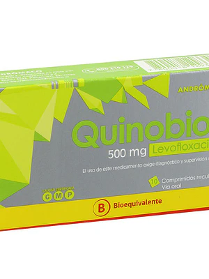 Quinobiot (B) Levofloxacino 500 mg 10 Comprimidos.