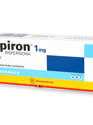 Spiron (B) Risperidona 1 mg 30 Comprimidos.