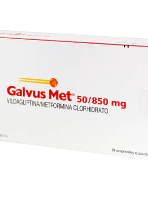 Galvus Met 50/850 mg Vildagliptina, Metformina 28 Comprimidos.