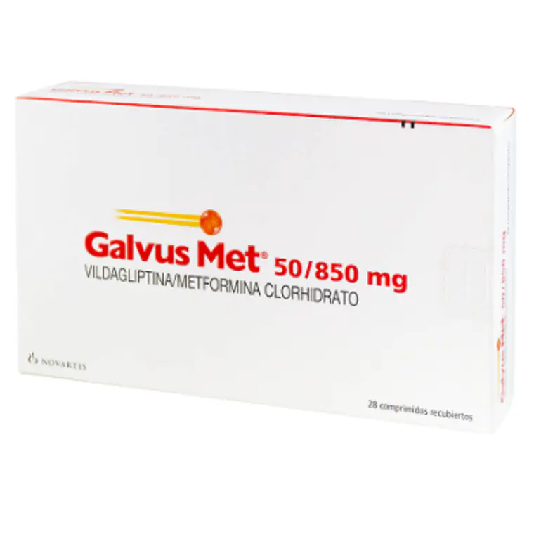Galvus Met 50/850 mg Vildagliptina, Metformina 28 Comprimidos. 1