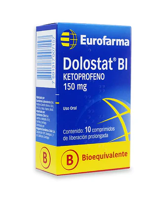 Dolostat (B) Ketoprofeno 150 mg 10 Comprimidos.