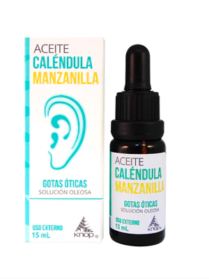 Aceite Caléndula manzanilla Gotas óticas 15 ml Knop.
