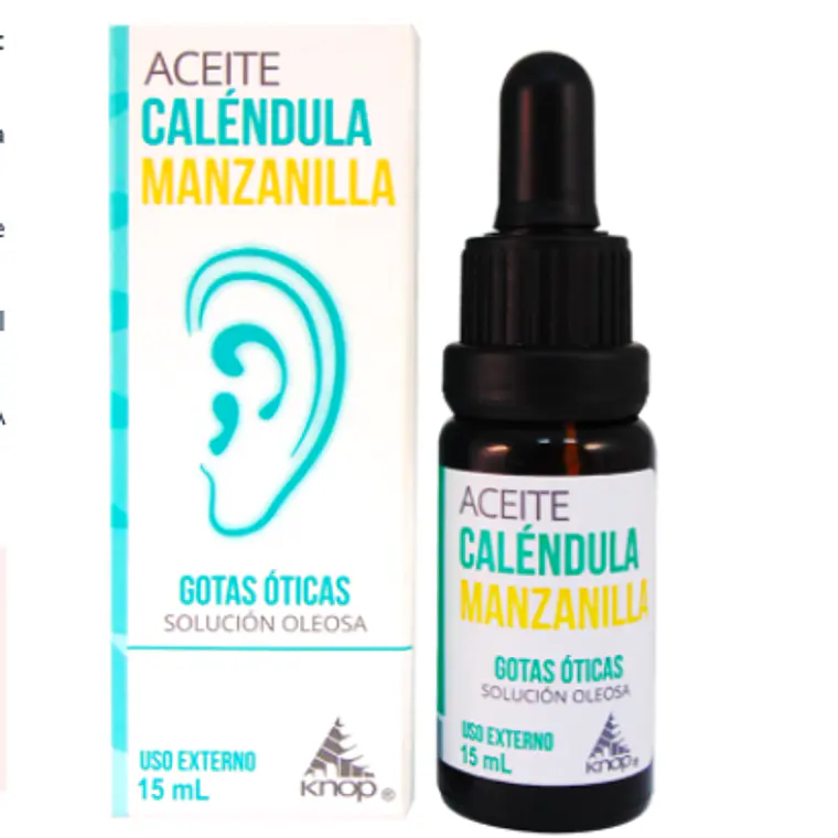 Aceite Caléndula manzanilla Gotas óticas 15 ml Knop. 1