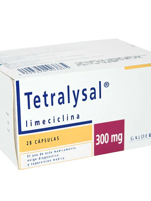 Tetralysal Limeciclina 300 mg 28 Cápsulas.
