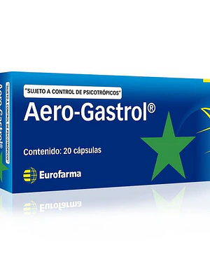 Aero-Gastrol Simeticona 20 Cápsulas. Medicamento controlado, venta presencial