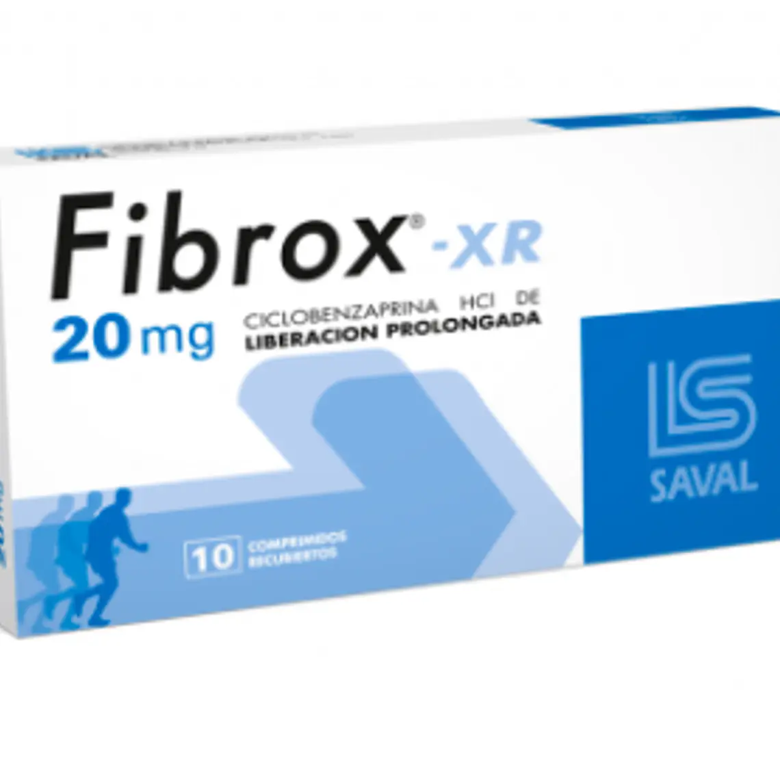 Fibrox XR Ciclobenzaprina HCI 20 mg 10 Comprimidos. 1