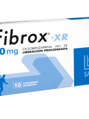 Fibrox XR Ciclobenzaprina HCI 20 mg 10 Comprimidos.