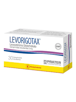 Levorigotax (B) Levocetirizina 5 mg 30 Comprimidos recubiertos.