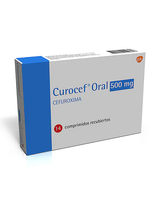 Curocef Cefuroxima 500 mg 14 Comprimidos recubiertos.