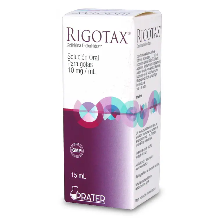Rigotax Cetirizina 10 mg/ml Gotas 15 ml. 1