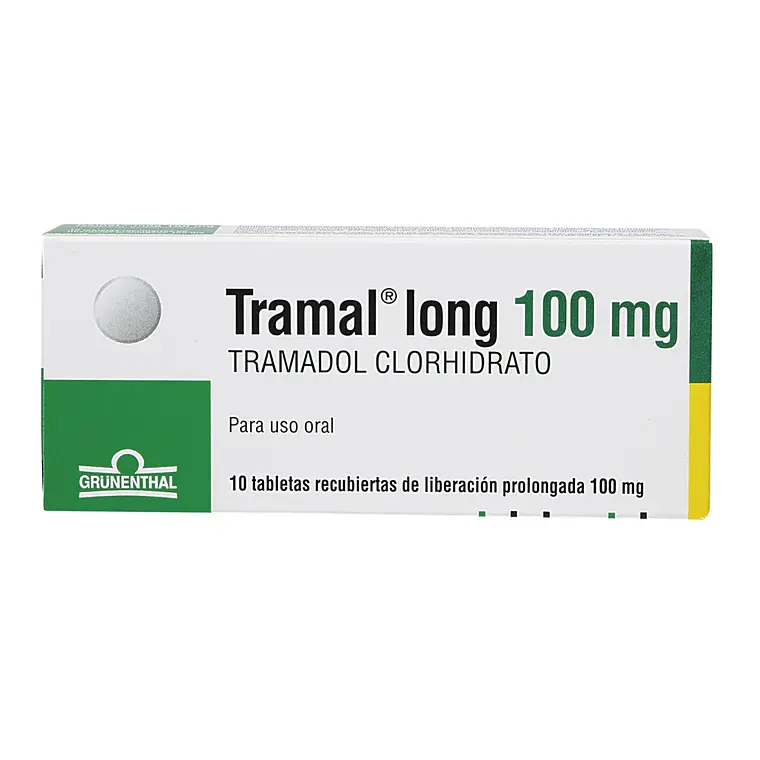 Tramal Long Tramadol 100 mg 10 Tabletas. 1