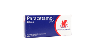 Paracetamol Infantil Masticables 80mg por 16 comprimidos