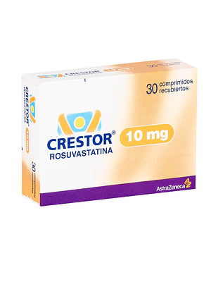 Crestor Rosuvastatina 10 mg 30 Comprimidos.