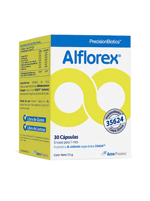 Alflorex Probiótico 30 Cápsulas.
