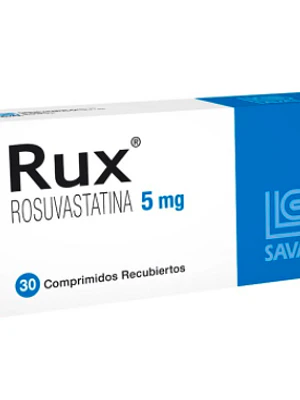 Rux (B) Rosuvastatina 5 mg 30 Comprimidos recubiertos.