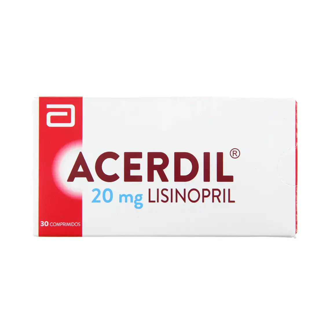 Acerdil Lisinopril 20 mg 30 Comprimidos. 1