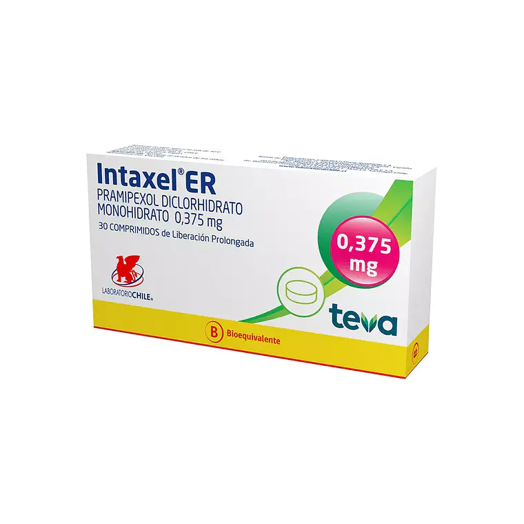 Intaxel ER (B) Pramipexol 0,375 mg 30 Comprimidos. 1