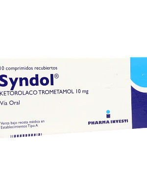 Syndol Ketorolaco 10 mg 10 Comprimidos recubiertos.