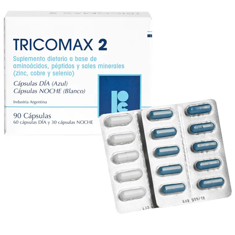Tricomax Suplemento dietario 2 mg 90 Cápsulas. 1