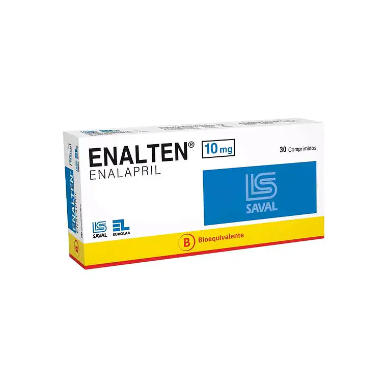 Enalten (B) Enalapril 10 mg 30 Comprimidos. 1
