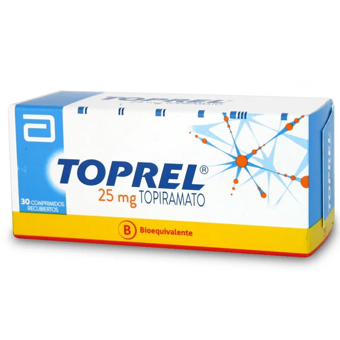 Toprel (B) Topiramato 25 mg 30 Comprimidos recubiertos. 1