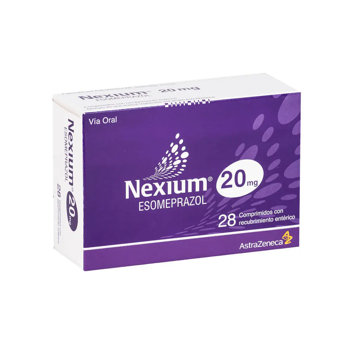 Nexium Esomeprazol 20 mg 28 Comprimidos recubiertos. 1