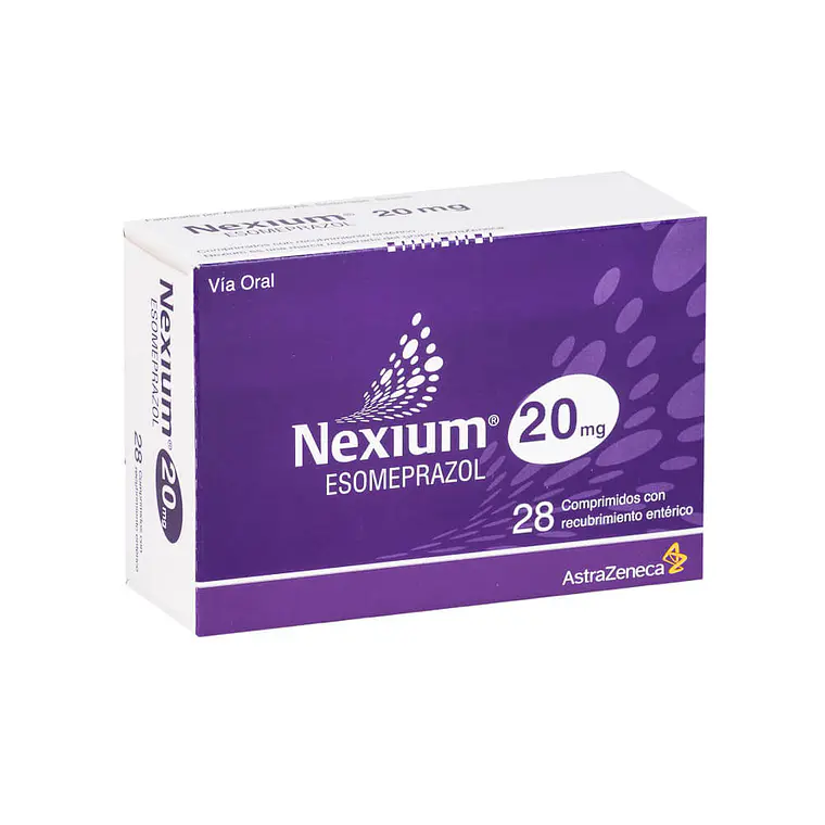 Nexium Esomeprazol 20 mg 28 Comprimidos recubiertos. 1