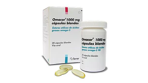 Omacor 1000 mg 28 Cápsulas blandas.