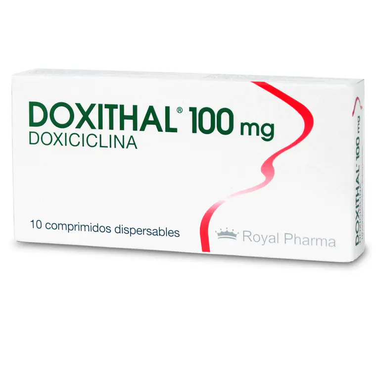 Doxithal Doxiciclina 100 mg 10 Comprimidos. 1