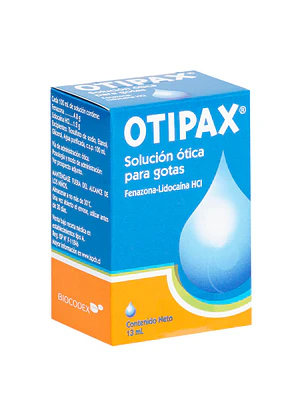 Otipax Fenazona Lidocaína Solución ótica 13  ml.
