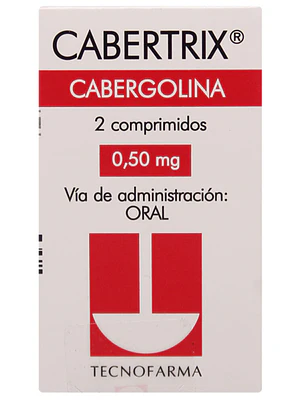 Cabertrix Cabergolina 0,5 mg 2 Comprimidos.