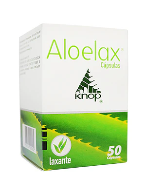 Aloelax 50 Cápsulas. Knop
