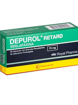 Depurol Retard (B) Venlafaxina 75 mg 30 Cápsulas.