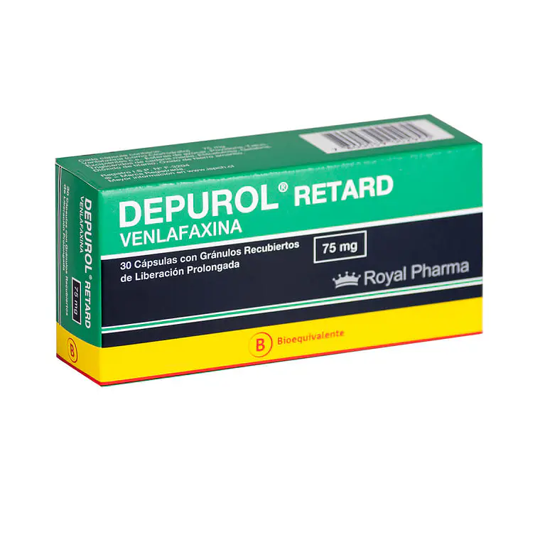 Depurol Retard (B) Venlafaxina 75 mg 30 Cápsulas. 1