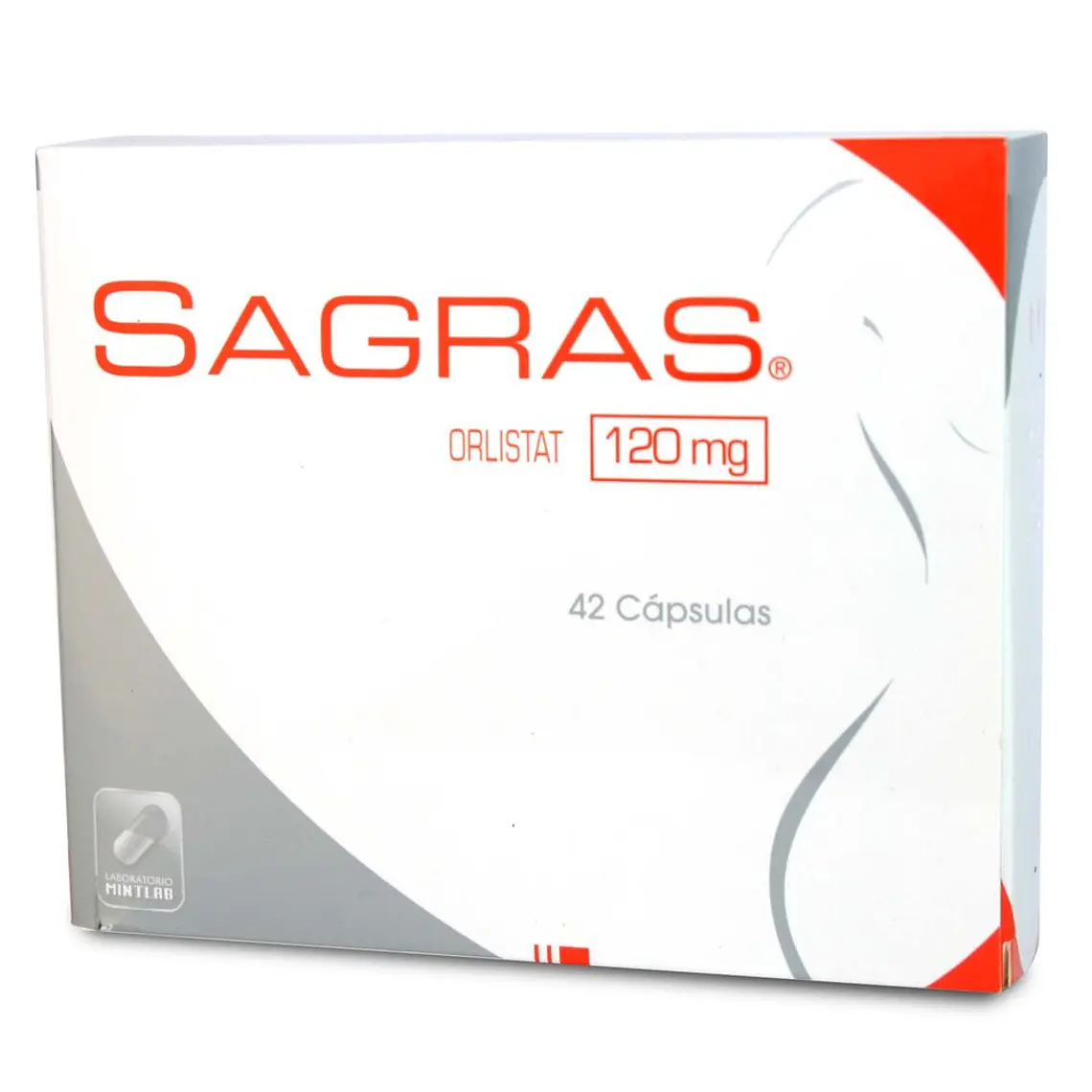 Sagras Orlistat 120 mg 42 Cápsulas. 1