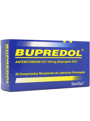 Bupredol Anfebutamona 150 mg 30 Comprimidos.