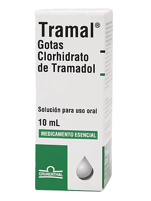 Tramal (B) Tramadol 100 mg/ ml Gotas 10  ml.