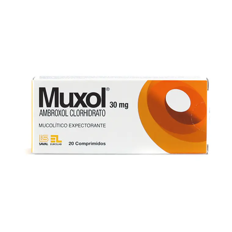 Muxol Ambroxol 30 mg 20 Comprimidos. 1
