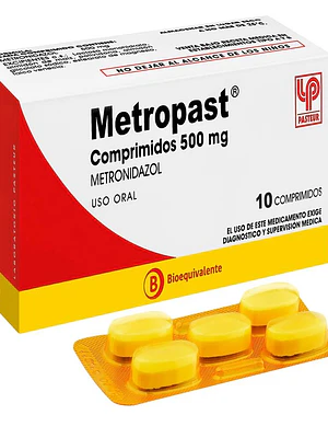 Metropast (B) Metronidazol 500 mg 10 Comprimidos.