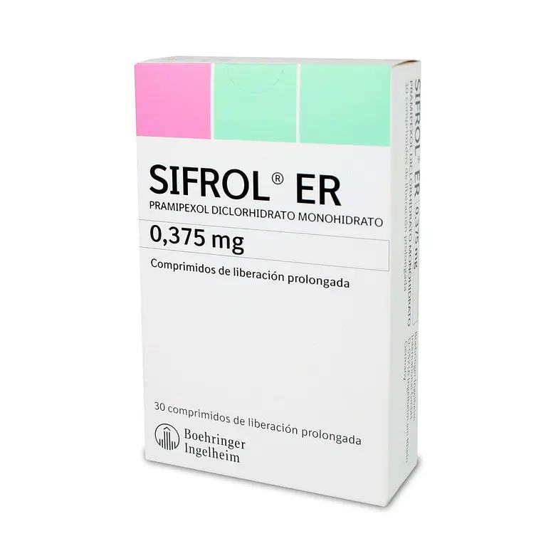 Sifrol ER Pramipexol 0,375 mg 30 Comprimidos. 1