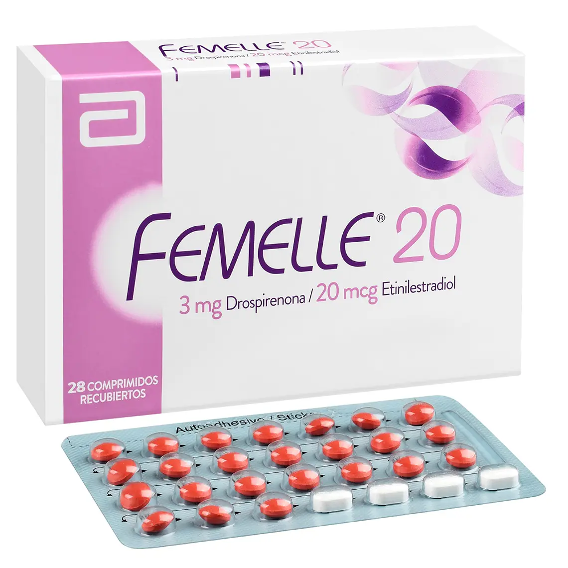 Femelle 20 (B) Drospirenona, Etinilestradiol 28 Comprimidos. 1