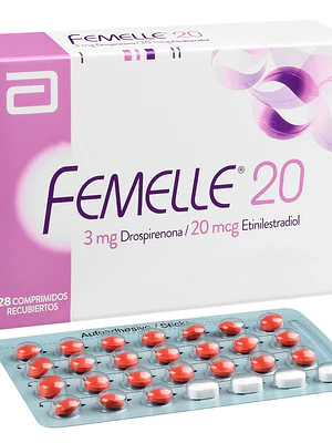 Femelle 20 (B) Drospirenona, Etinilestradiol 28 Comprimidos.