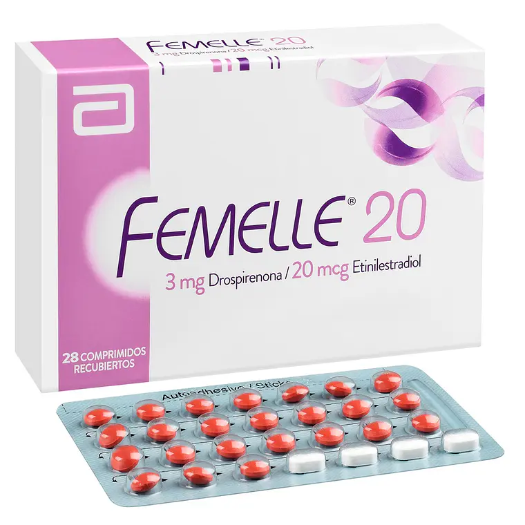 Femelle 20 (B) Drospirenona, Etinilestradiol 28 Comprimidos. 1
