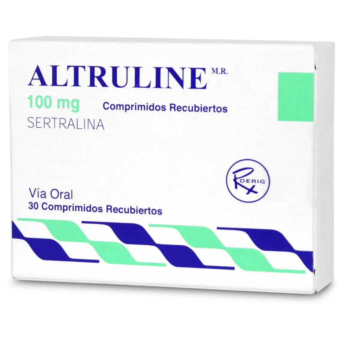 Altruline (B) Sertralina 100 mg 30 Comprimidos. 1